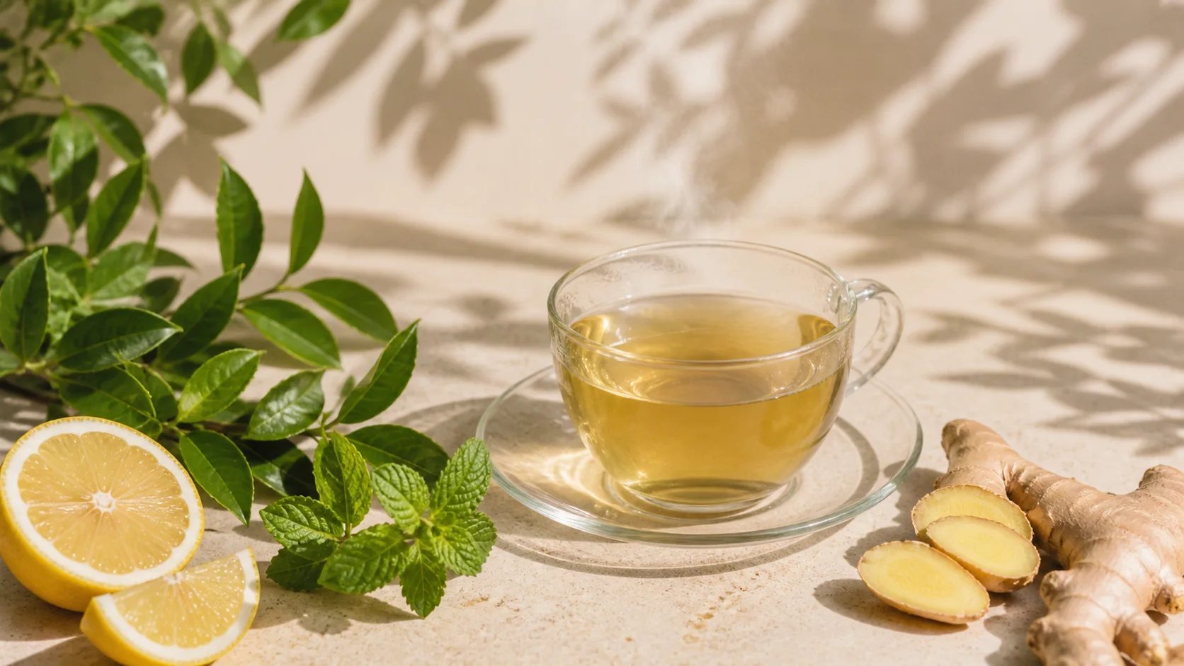Infusión Bruma Verde: té verde, menta, limón y jengibre