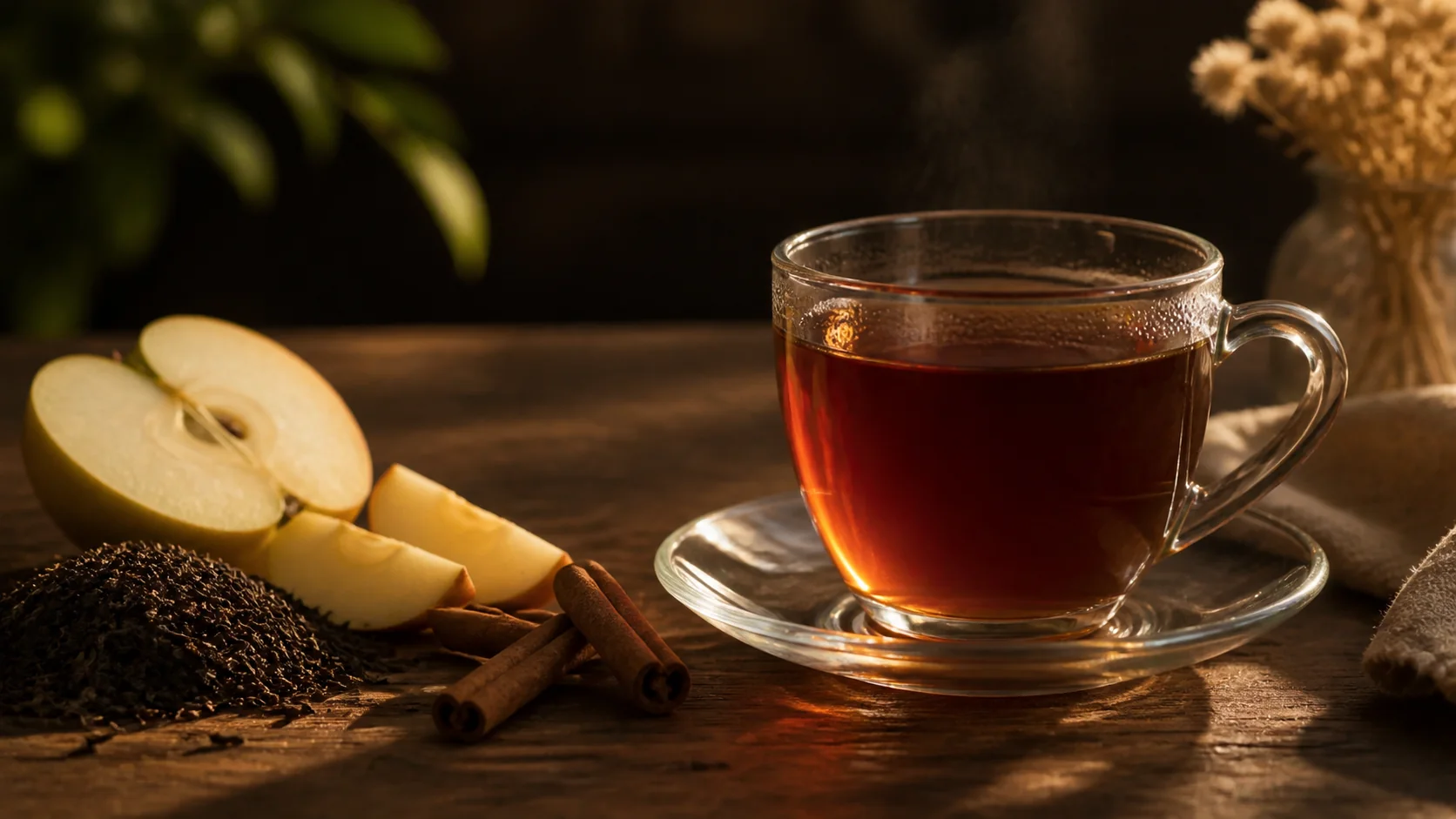 Infusión Negro Intenso: té negro, manzana y canela